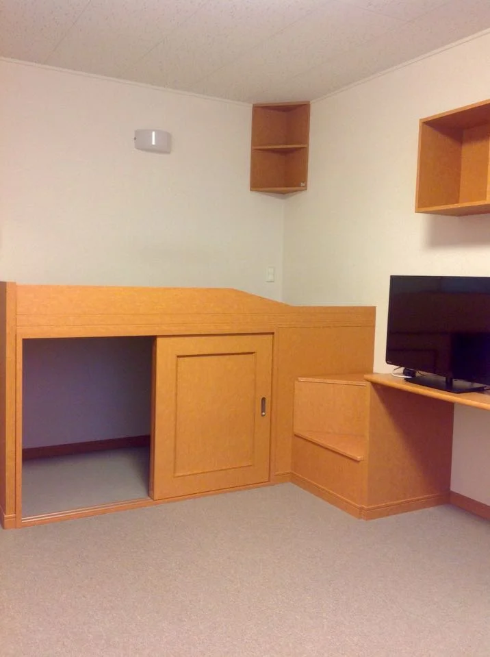 ベッドの収納でお部屋も広々！