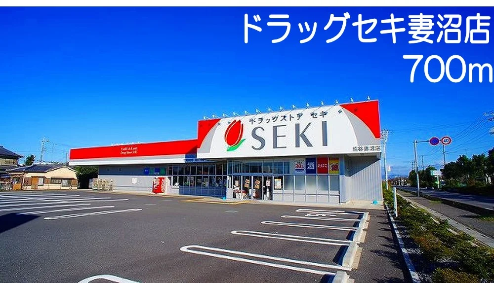 ドラッグストア セキ妻沼店まで700m