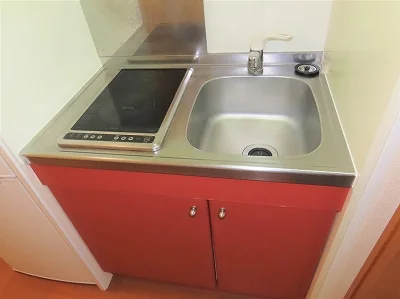 2口の電気コンロまたはIHコンロとなります