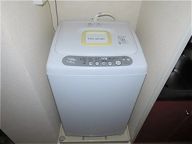 洗濯機も付いています
