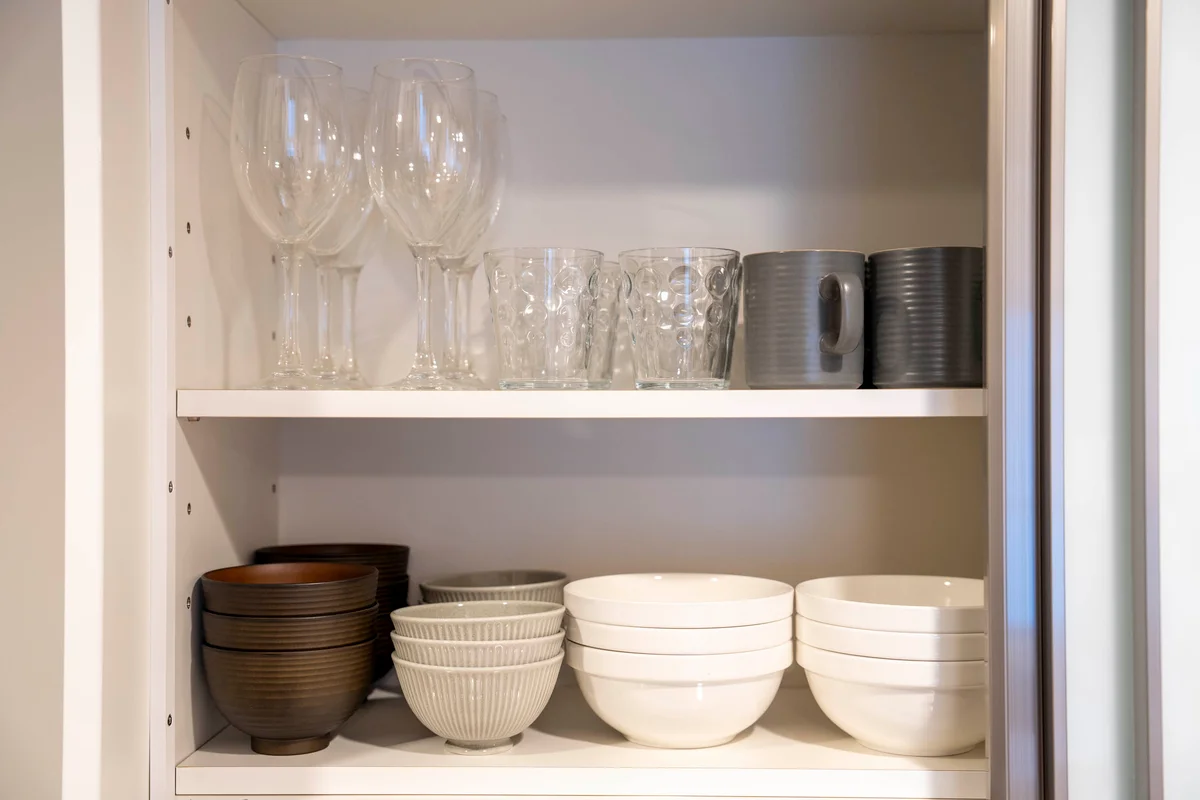 食器類とコップ十分ご準備あります