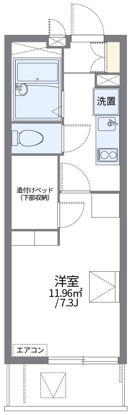 代表的な間取のため実際の間取とは異なる場合があります