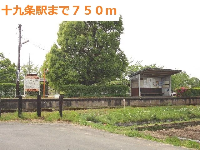 樽見鉄道　十九条駅まで750m