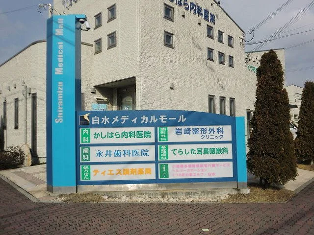 白水メディカルモールまで400m