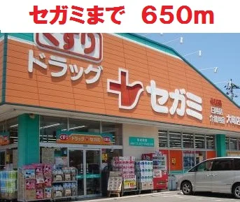 ドラッグセガミまで650m