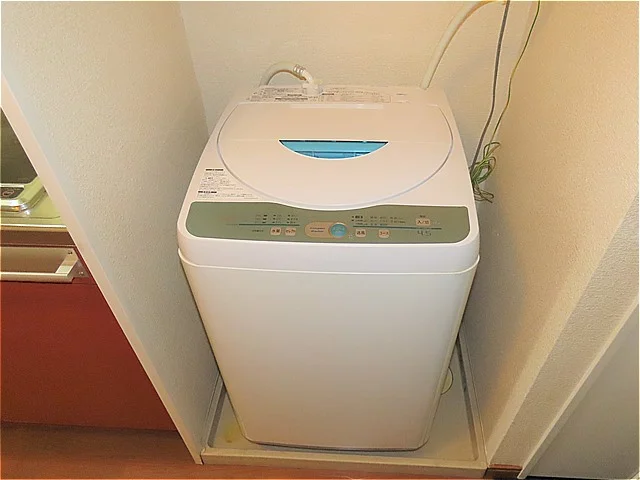 洗濯機も付いています
