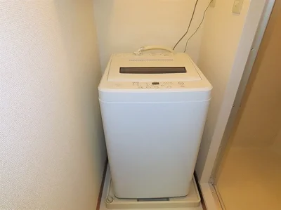 洗濯機も付いています