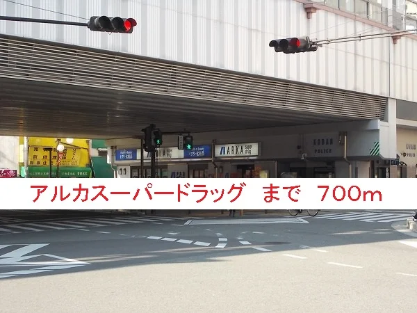 アルカスーパードラッグまで700m