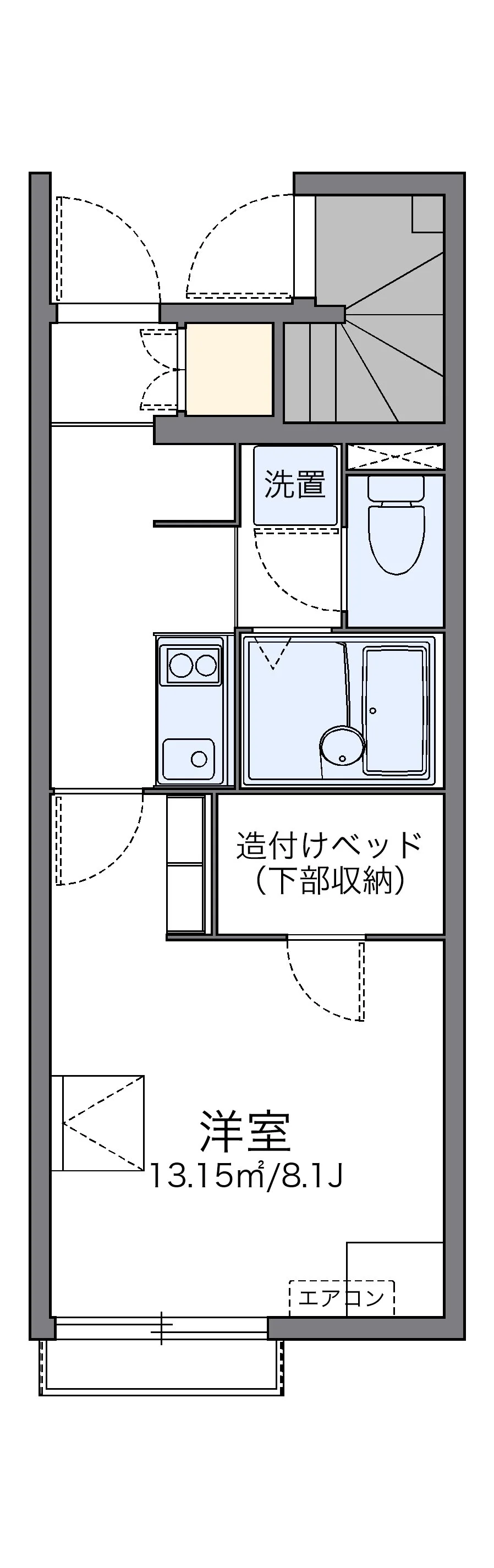 代表的な間取のため実際の間取とは異なる場合があります