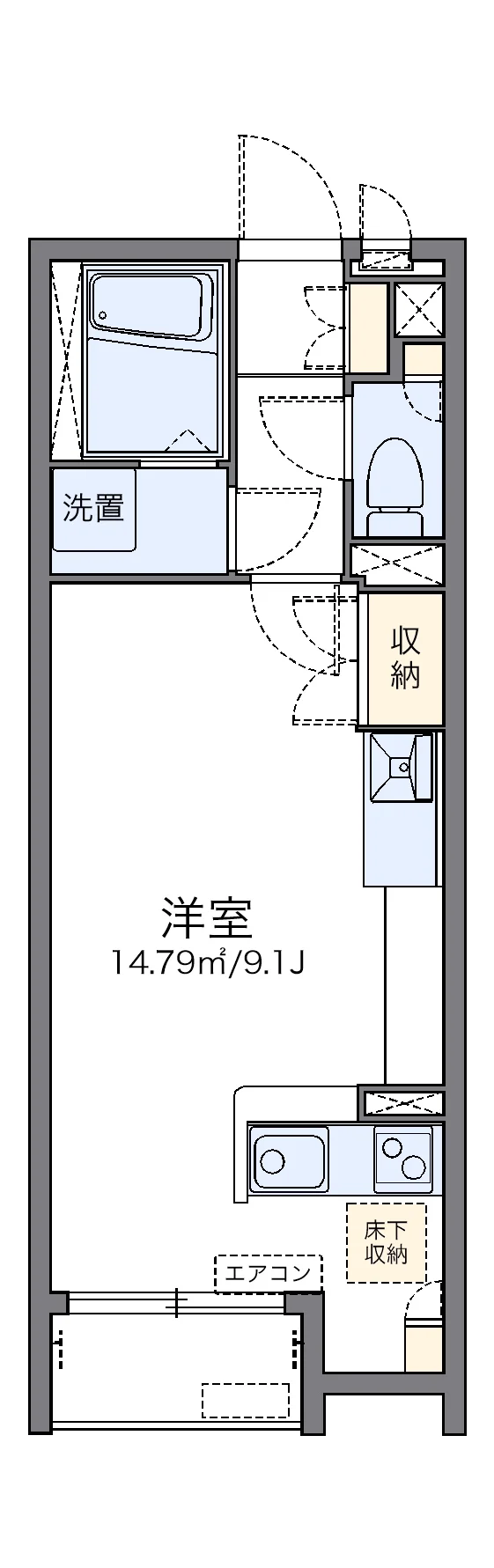 代表的な間取のため実際の間取とは異なる場合があります