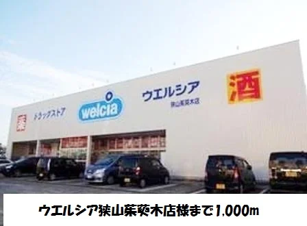 ウエルシア狭山茱萸木店様まで1000m