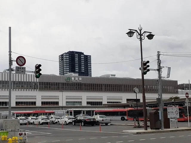 新潟駅　万代口まで1150m