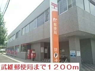 武雄郵便局まで1200m