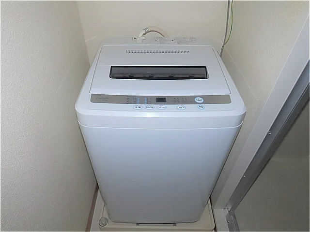 洗濯機も付いています