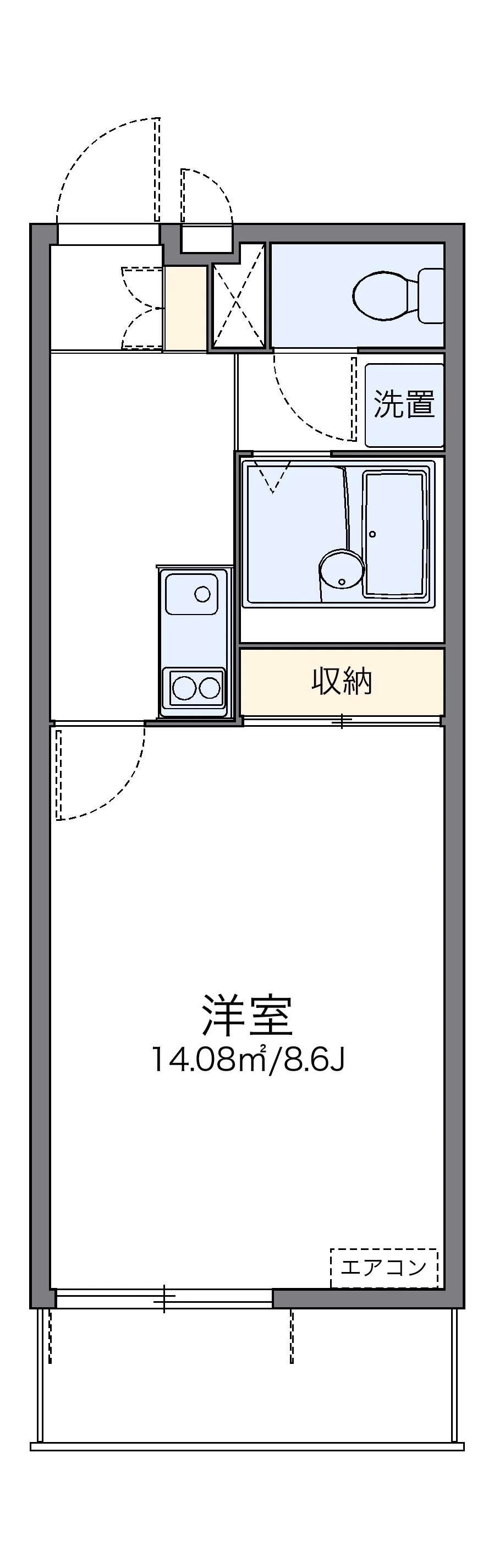 代表的な間取のため実際の間取とは異なる場合があります