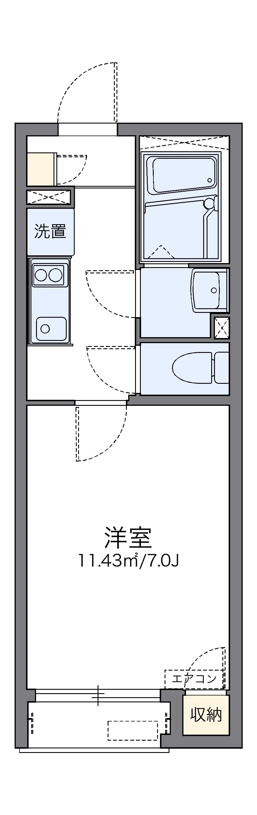 代表的な間取のため実際の間取とは異なる場合があります