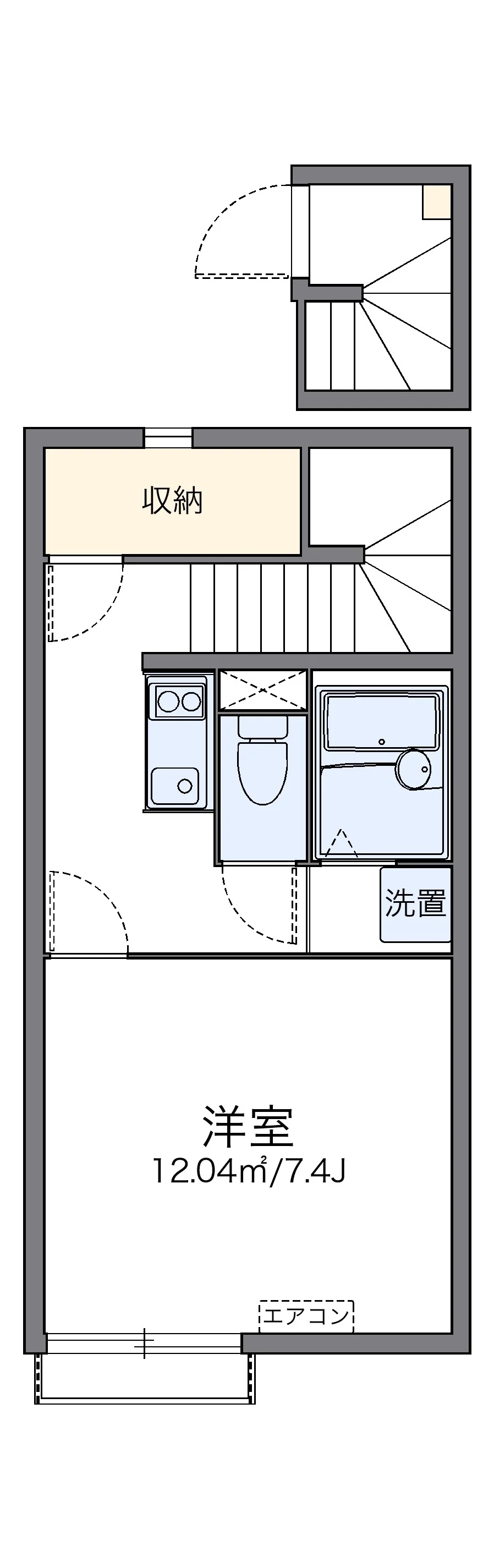代表的な間取のため実際の間取とは異なる場合があります