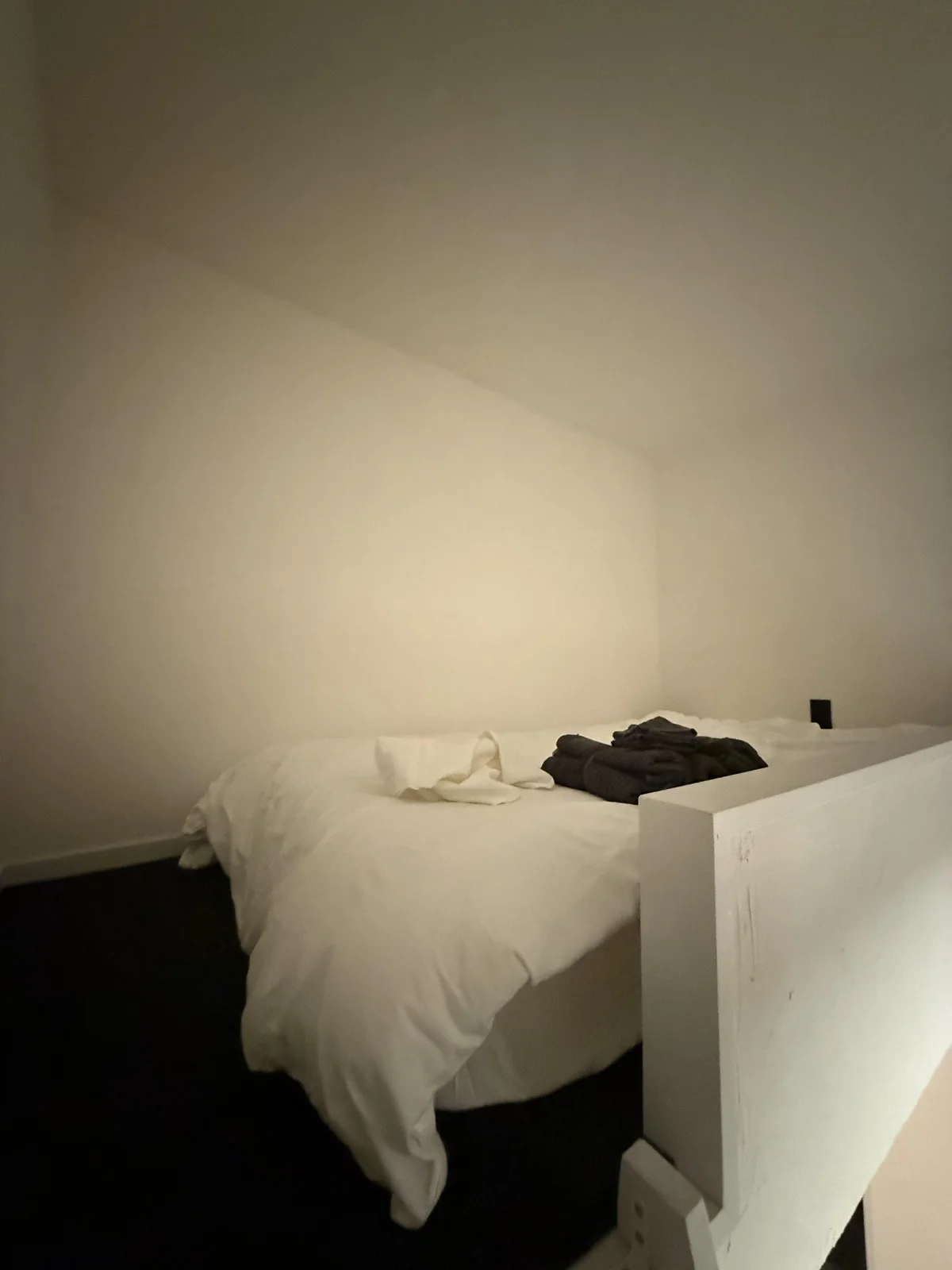 シングルベッド付きのロフト