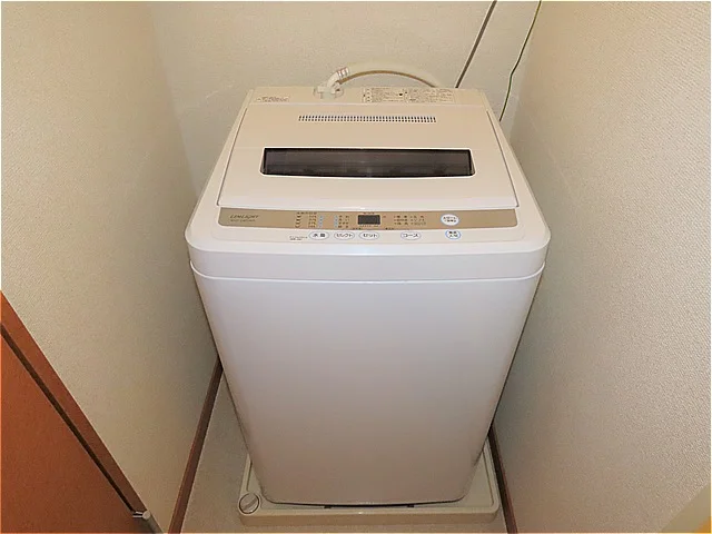洗濯機も付いています
