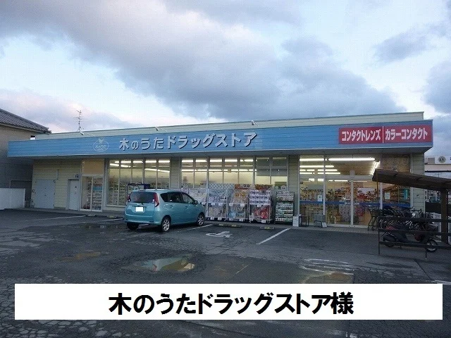 木のうたドラッグストアまで1100m