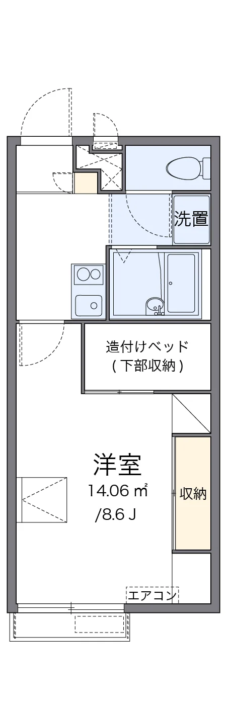 代表的な間取のため実際の間取とは異なる場合があります