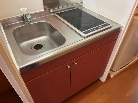 電熱タイプのコンロが２口