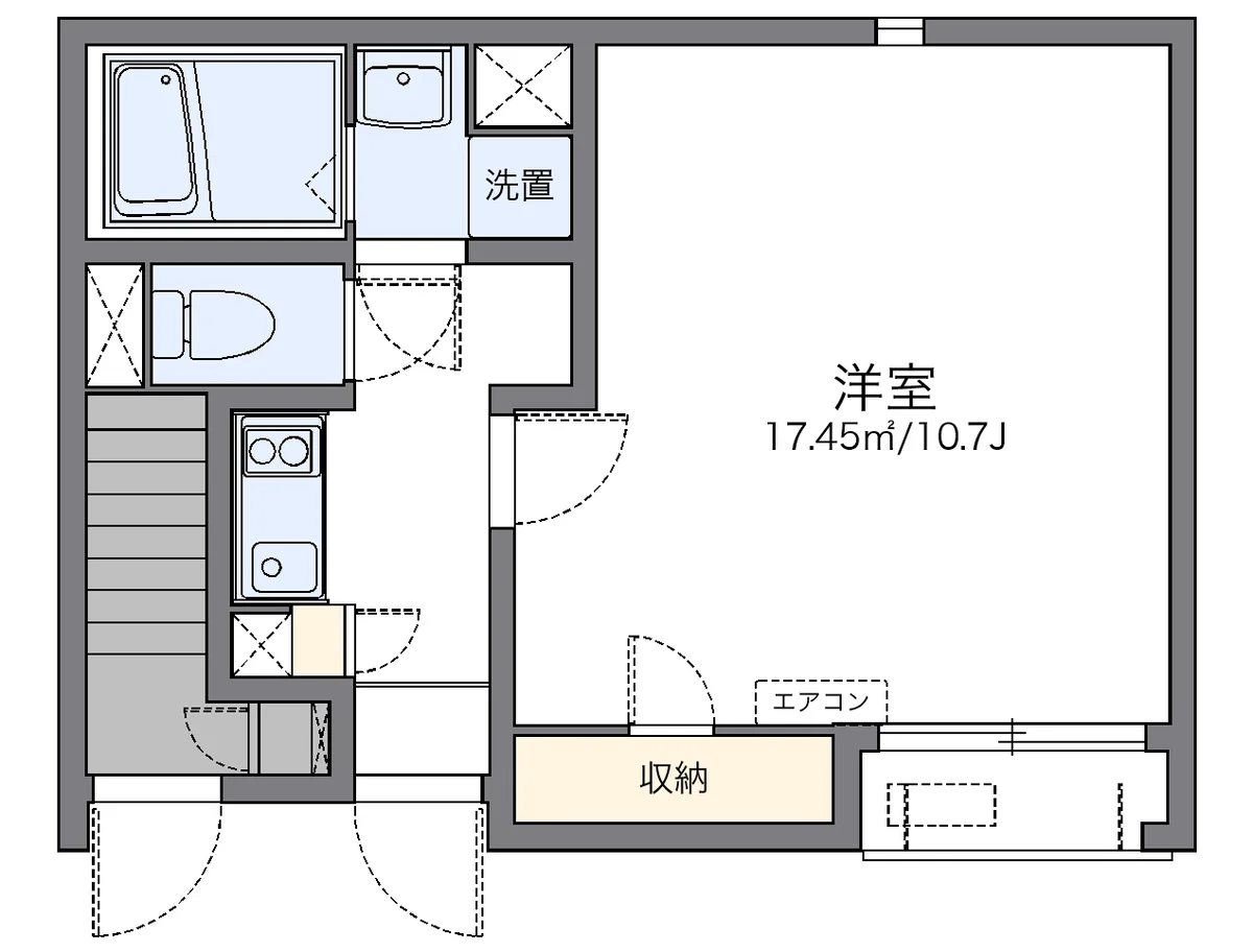 代表的な間取のため実際の間取とは異なる場合があります