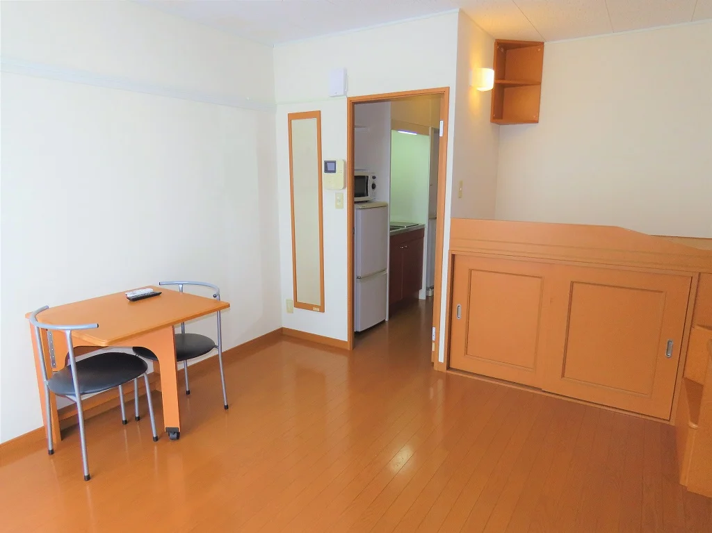 ハイベッドタイプのお部屋です