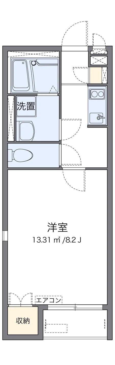 代表的な間取のため実際の間取とは異なる場合があります