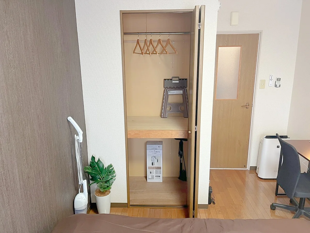 収納スペースです！2段に分かれているのでしっかり収納できます☆