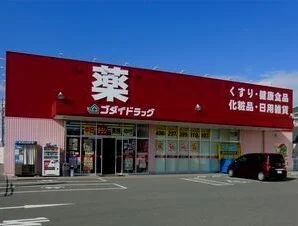 ゴダイドラッグまで1100m