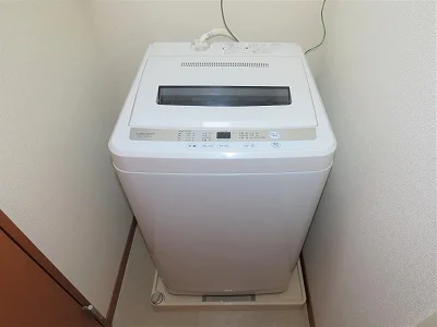 洗濯機も付いています
