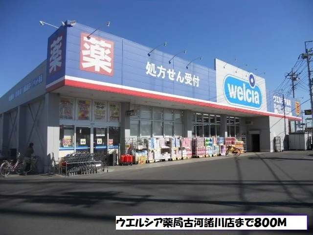 ウエルシア薬局古河諸川店まで800m