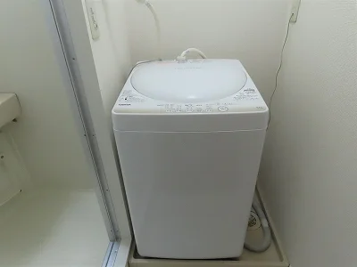 洗濯機も付いています