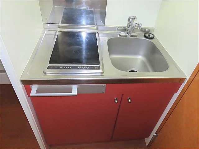 2口の電気コンロまたはIHコンロとなります