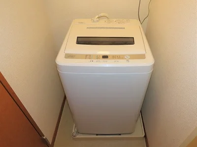 洗濯機も付いています