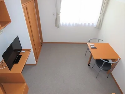 ベッド上からのアングルです