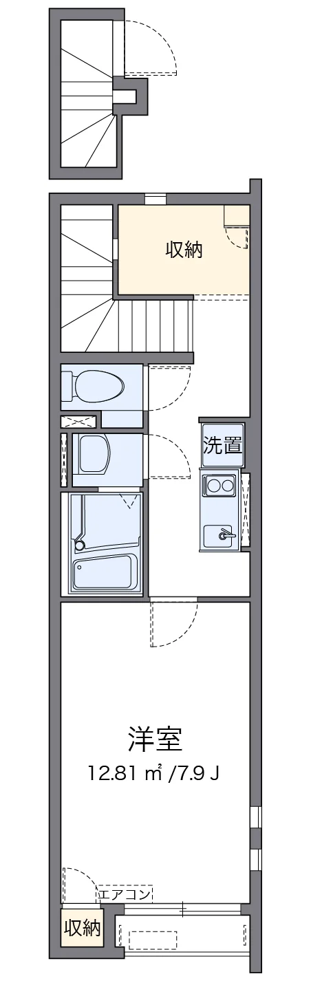 代表的な間取のため実際の間取とは異なる場合があります