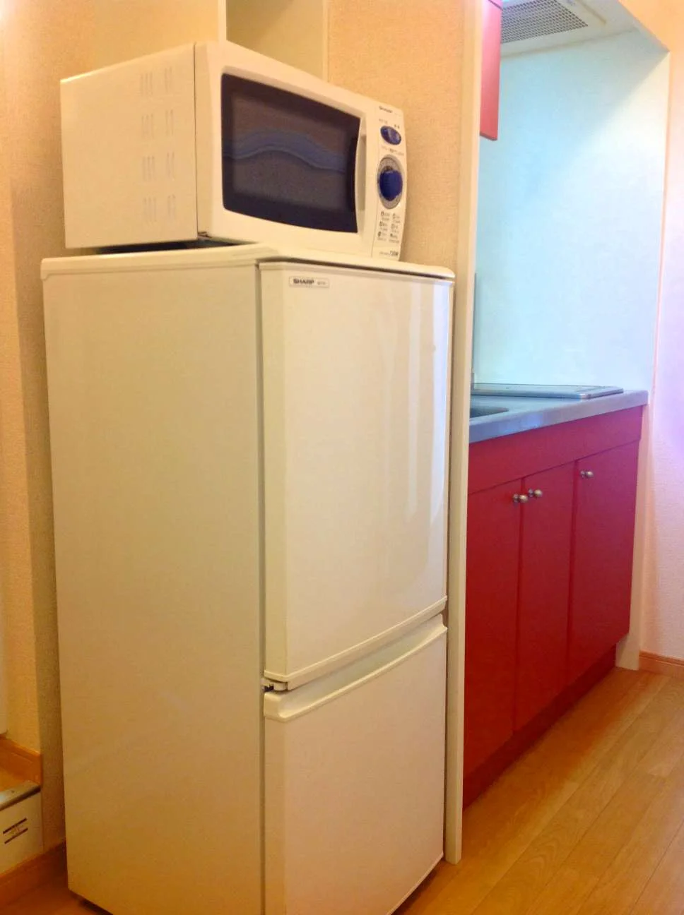電子レンジと冷蔵庫