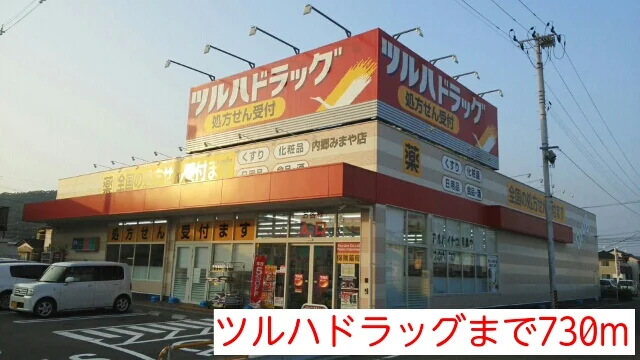 ツルハドラッグまで730m