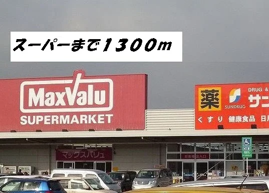マックスバリュ他まで1300m