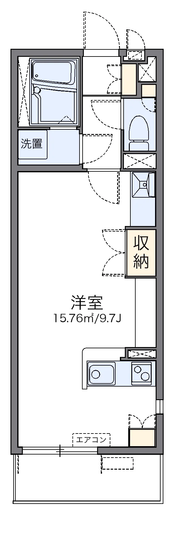 代表的な間取のため実際の間取とは異なる場合があります