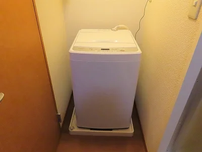 洗濯機も付いています
