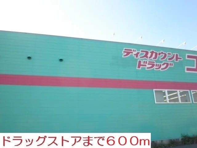 ドラッグストアまで600m