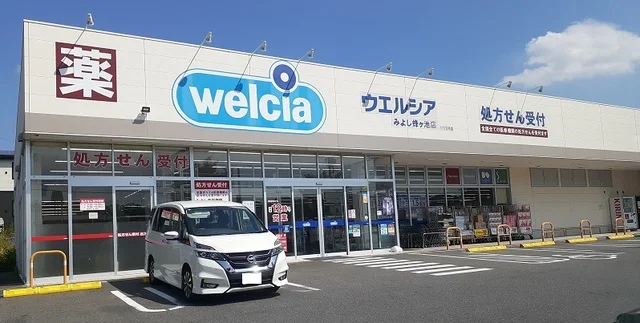 ウエルシアまで1100m