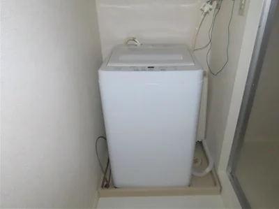 洗濯機も付いています