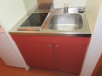 2口の電気コンロまたはIHコンロとなります