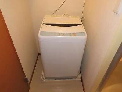 洗濯機も付いています