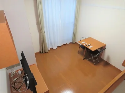 ベッド上からのアングルです