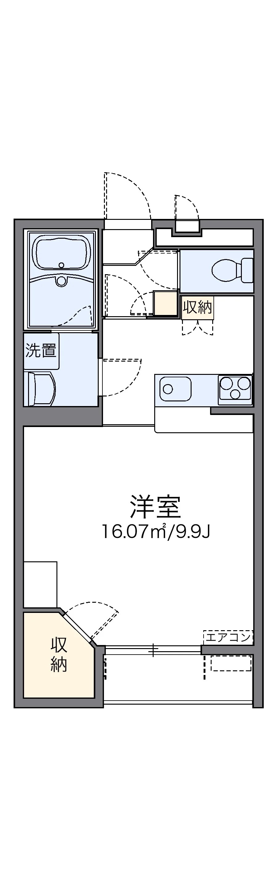 代表的な間取のため実際の間取とは異なる場合があります